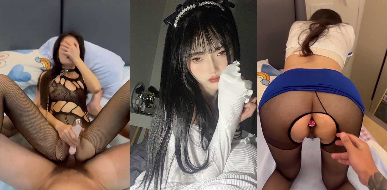 清纯校花与男友不雅视频流出，戴着肛塞玩自慰被男友无套猛干